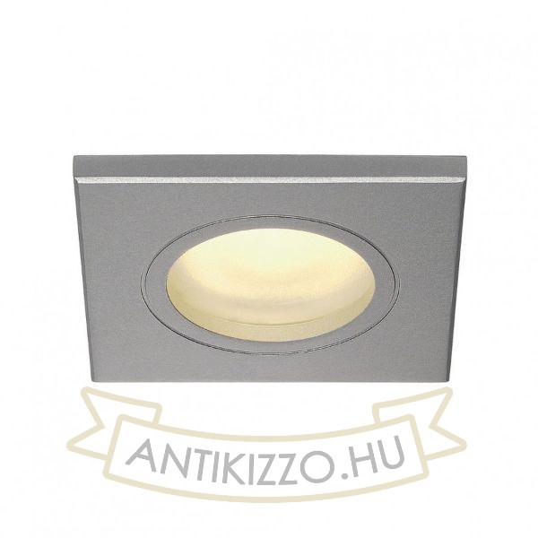 DOLIX OUT SQ süllyesztett lámpa ezüstszürke 230V GU10 35W IP44 