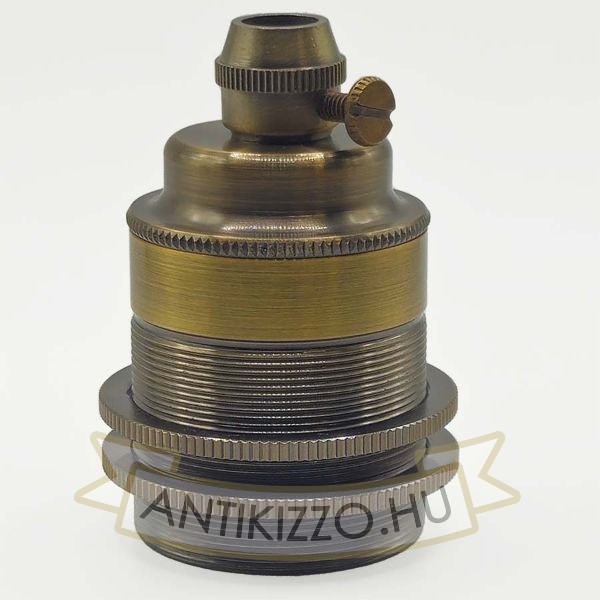 Edison izzó foglalat antik bronz szín - E27