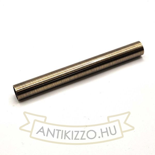 Antik bronz cső két végén belső menettel - 10cm