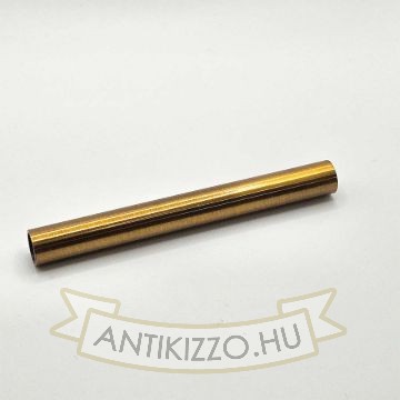 Antik sárgaréz cső két végén belső menettel - 10cm