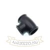 Fekete T idom 3xM10  belső menettel - 20mmx17mm