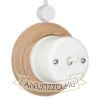 Egyes natúr fa keret falonkívüli porcelán egységekhez