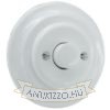 Kép Fehér porcelán süllyesztett dimmer, fényerőszabályzó betét