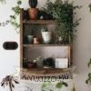 Kettes sötétbarna fa sorolókeret süllyesztett porcelán egységekhez