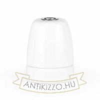 Fehér E27 egyenes porcelán foglalat