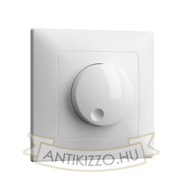 Fehér süllyesztett fali dimmer 1000W terhelhetőséggel LED fényforrásokhoz
