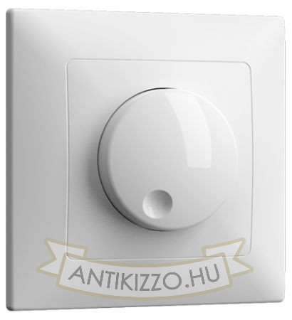 Fehér süllyesztett fali dimmer 1000W terhelhetőséggel LED fényforrásokhoz