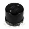 Falon kívüli fekete porcelán USB csatlakozó 20 W teljesítménnyel