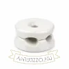 Fehér porcelán dupla vezetékrögzítő falon kívüli kábelezéshez