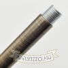 Antik bronz dekor cső M10×1 menettel toldva