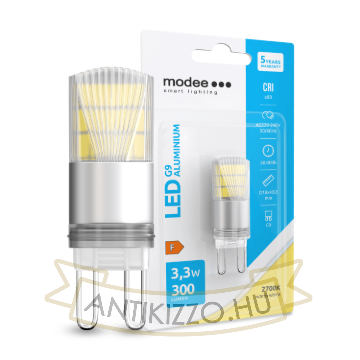 Modee Lighting LED Izzó G9 Aluminium 3,3W 2700K (300 lumen)