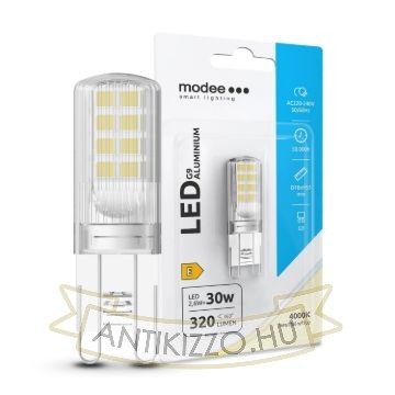 Modee Lighting LED Izzó G9 Alumínium 2,6W 4000K (320 lumen) ERP B1