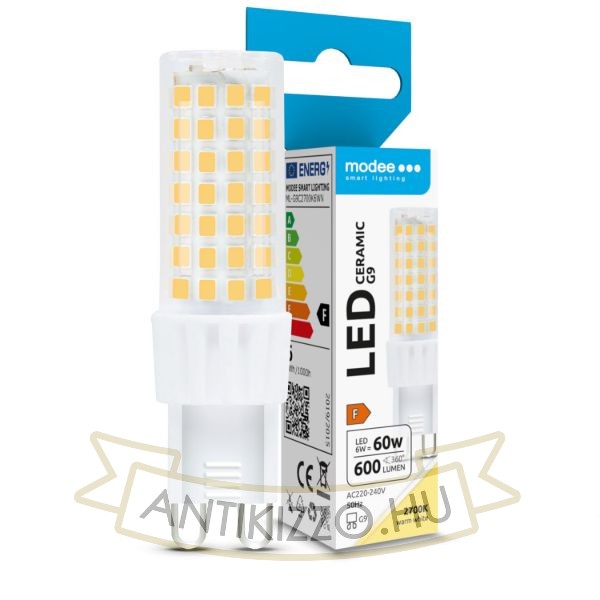 Modee Lighting LED Izzó G9 Ceramic 6W 2700K (600 lumen) ERP