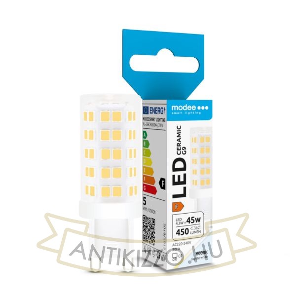 Modee Lighting LED Izzó G9 Ceramic 4,3W 6000K (450 lumen) ERP