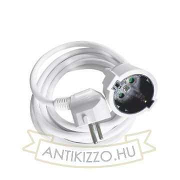Technik Professional Hosszabbító (lengokábel) Fehér 2m kábellel 3x1,5mm2 16A
