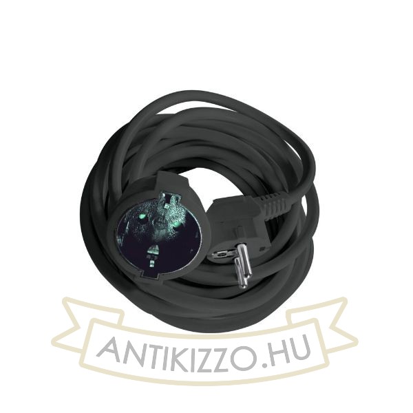 Technik Professional Hosszabbító (lengokábel) Fekete 3m kábellel 3x1,5mm2 16A