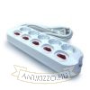 Technik Professional Elosztó 5 utas 1,5m kábel 1,5mm2 rézkábel + 5 kapcsoló 16A