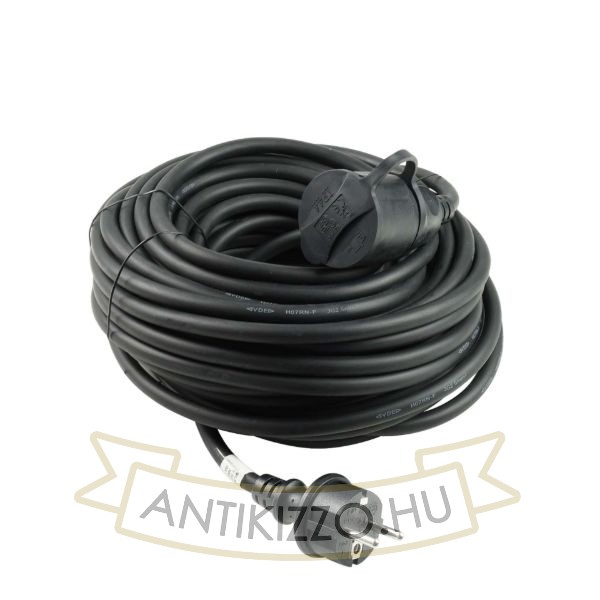 Technik Industrial Hosszabbító 1 utas 20m kábellel 3x2,5mm2 H07RN-F (IP44) 16A