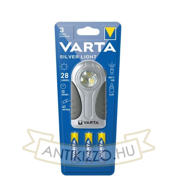 VARTA Elemlámpa Silver Light (+3AAA) (28 lumen)
