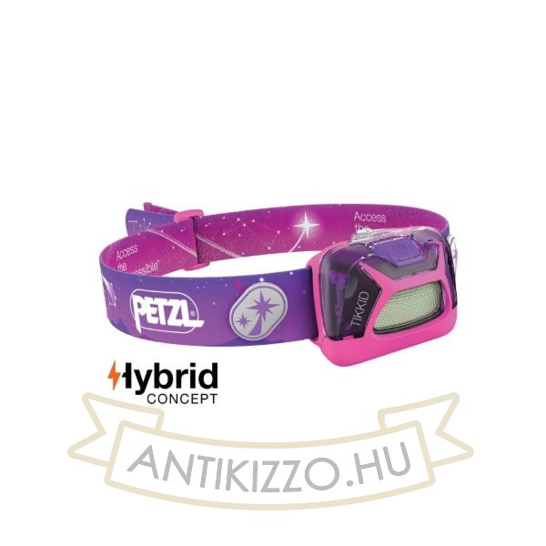 Petzl Fejlámpa TIKKID (3xAAA) 20 lumen Pink