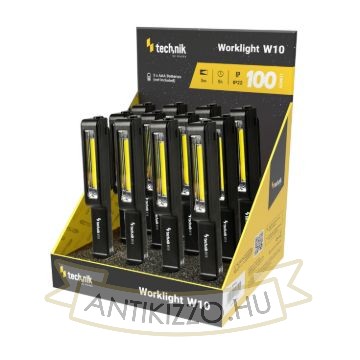 Technik Elemlámpa W10 (3xAAA/nem tartozék) COB (100 lumen) 12db/display