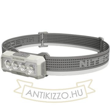 Nitecore Fejlámpa NU27 (akkumulátoros - tartozék) 4x UHE LED (600 lumen) Szürke