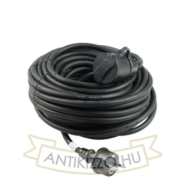 Technik Industrial Hosszabbító 1 utas 20m kábellel 3x1,5mm2 H07RN-F (IP44) 16A